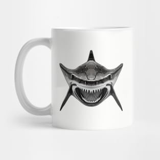 Mean Shark With Wide Open Mouth For Shark Enthusiasts Mug